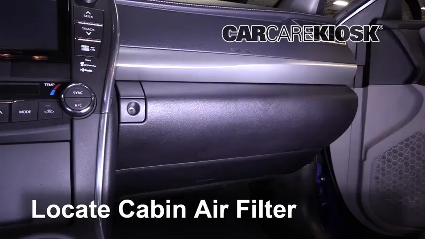 2017 Toyota Camry XLE 3.5L V6 Air Filter (Cabin)